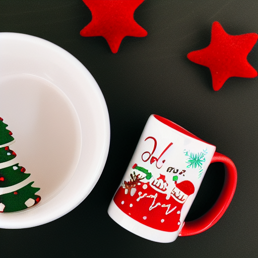A festive holiday mug image